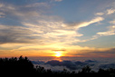 弥陀ヶ原の夕陽