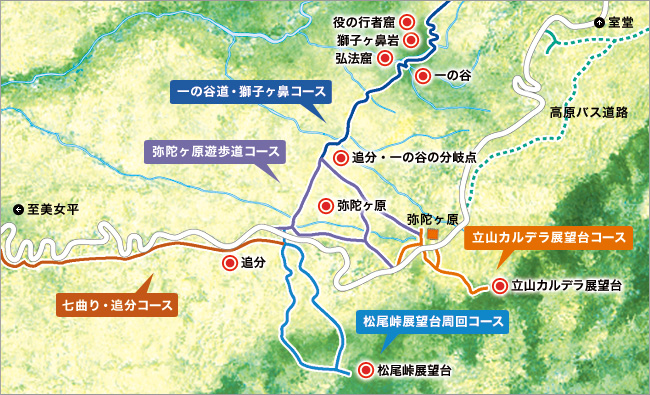 弥陀ヶ原フィールドマップ