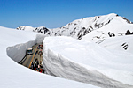 雪の大谷　雪の壁